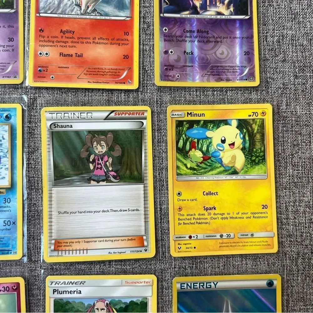 Pokemon Mixed Lot Card Set Bundle of 18 Trading Cards